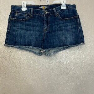Lucky Brand Riley denim Shorts Raw Hem 10/30